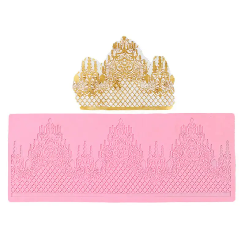 Горячая Распродажа кружева пищевой силиконовый Форма Плесень Сахар ремесло