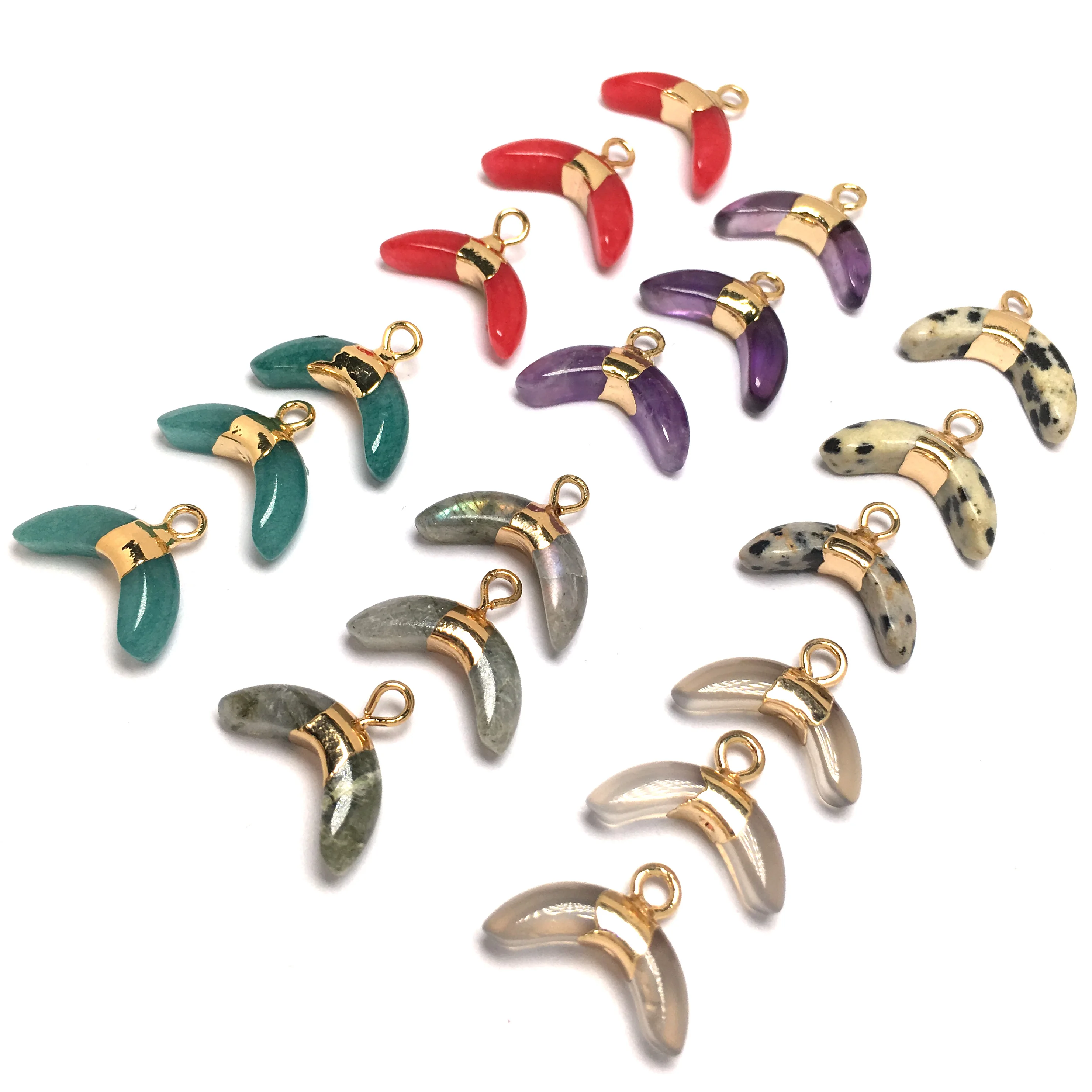 Ожерелье из натуральной искусственной кожи подвески в форме Луны для женщин