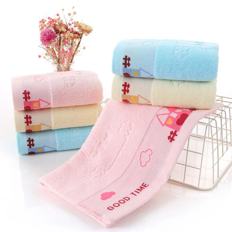 

25*50CM for Newborn Infant Handkerchief 1Pcs Baby Towel Washcloth Shower Cloth Cartoon Pattern Pure Cotton Soft
