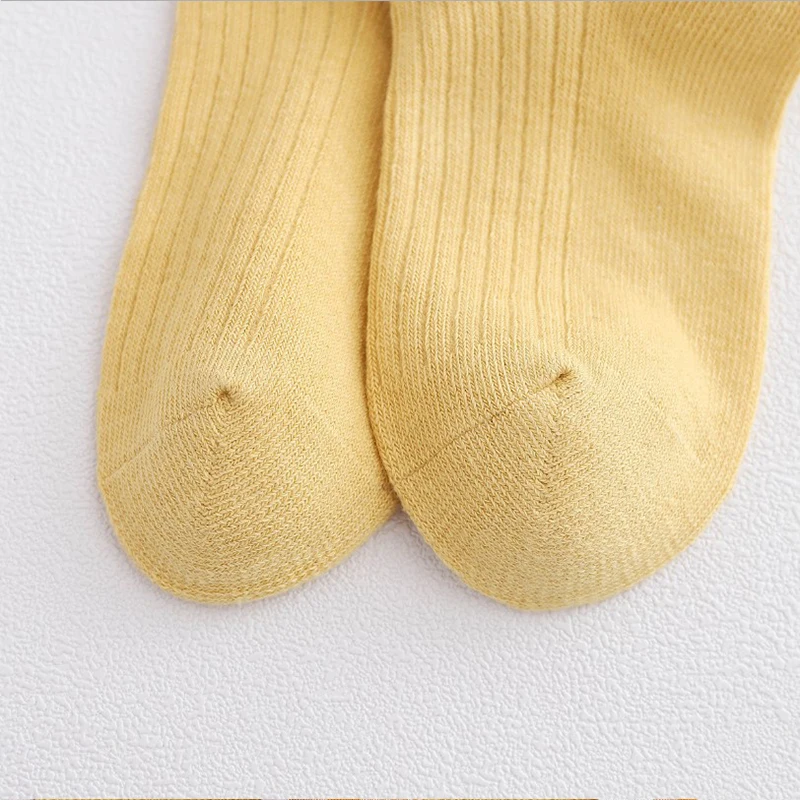 

Baby Girl Socks Knee High Princess Socks for Girl Sweet Cute Long Tube Kids Candy Color Bows Socks for 1-12y Children