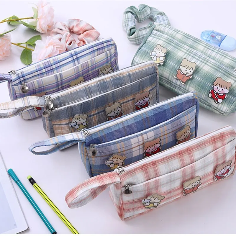 

Милый вместительный чехол для карандашей для девочек, сумки для хранения ручек, креативный чехол для ручек, офисные и школьные канцелярские...