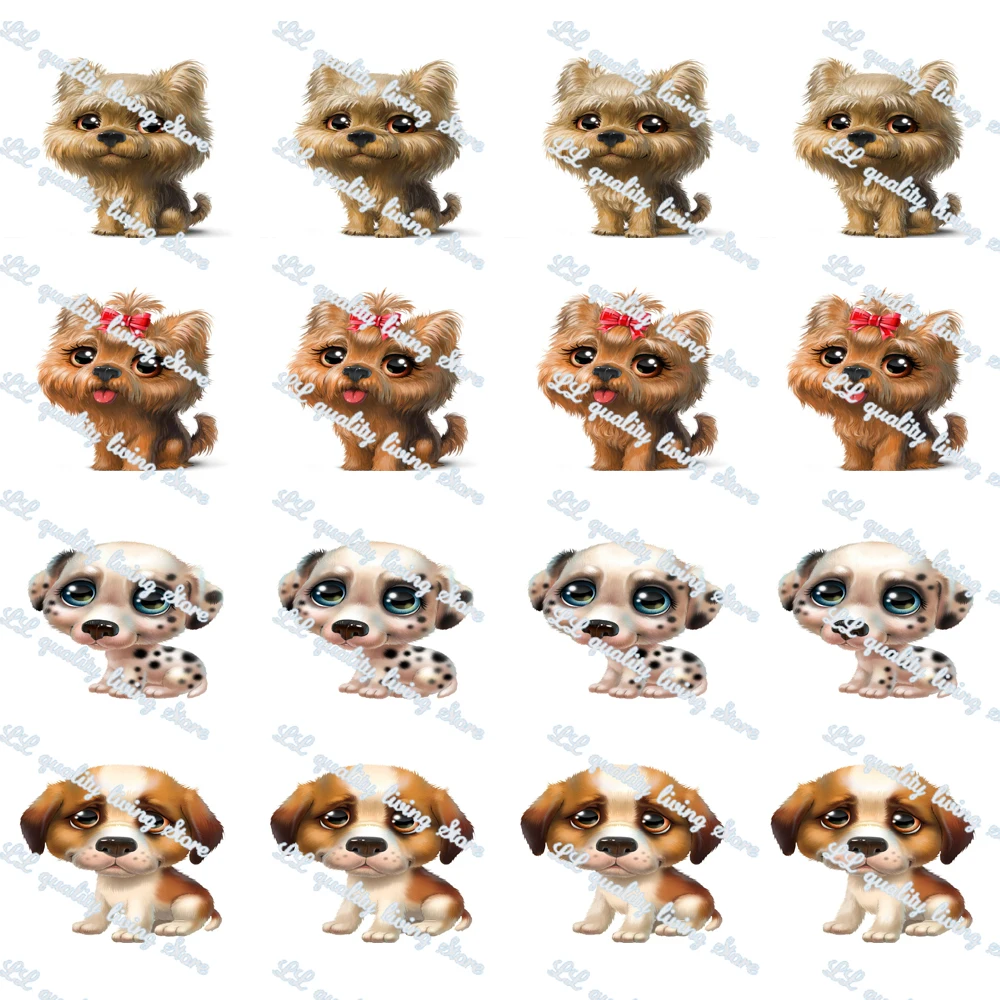 

WL 2’ Cute Dog Print Grosgrain Ribbon Gift Wrapping Hair Bow Diy Party Decoration Craft Supplies Animal Collar 50Yards