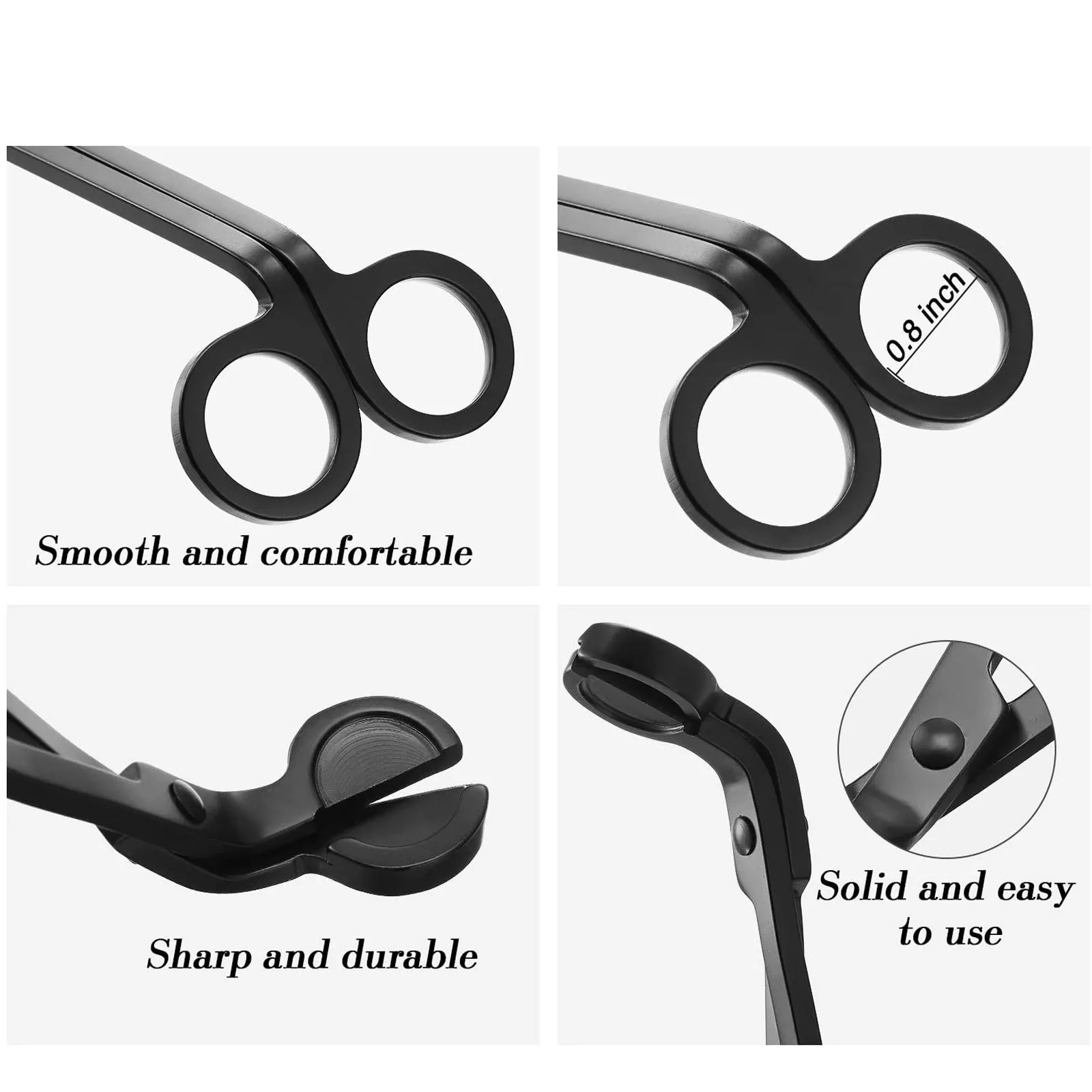 

3Pcs Stainless Steel Candle Wick Dipper Oil Lamp Trimmer Extinguish Trim Scissor Cutter Snuffer Tool Hook Clipper Tools