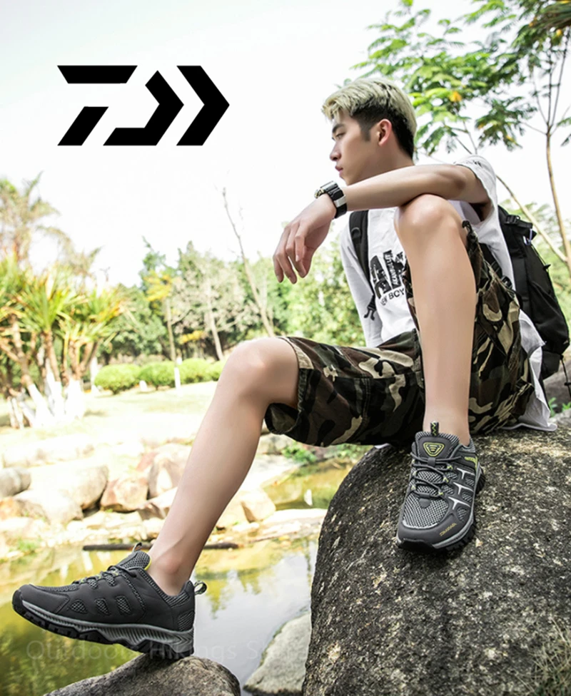 

Daiwa Men's Fashion New Autumn Winter Running Walking Fishing Shoes Korean Durable Camping Quality Fishing Shoes Quick Drying