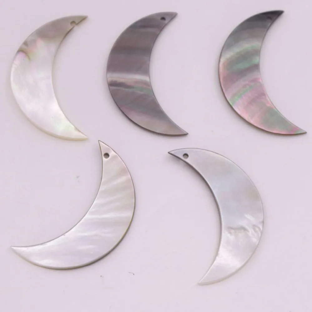 5 шт. Лунная ракушка натуральная кожа фотоэлемент сделай сам белый черный на