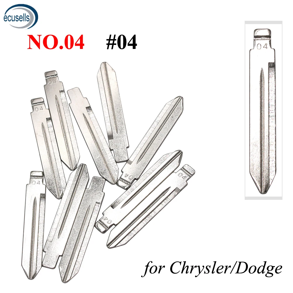 10 шт. № 04 KD/Xhorse чистый ключ для Chrysler/для Dodge Flip Key Blade #04 | Автомобили и мотоциклы