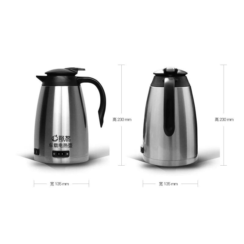 

12v car whistling electric kettle thermos smart cup thermostatic portable water boiler samovar camping 24V stainless steel mini