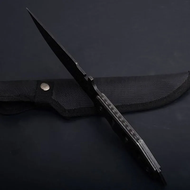 ToughKeng полный камень мыть 5CR15MOV нержавеющая сталь фиксированным лезвием нож