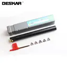 Набор токарных держателей для резьбы DESKAR SNR0010K11 SNL0010K11 SNR0012M11 SNL0012M11 + 10 карбидных вставок 11IR 11ER, 1 шт.