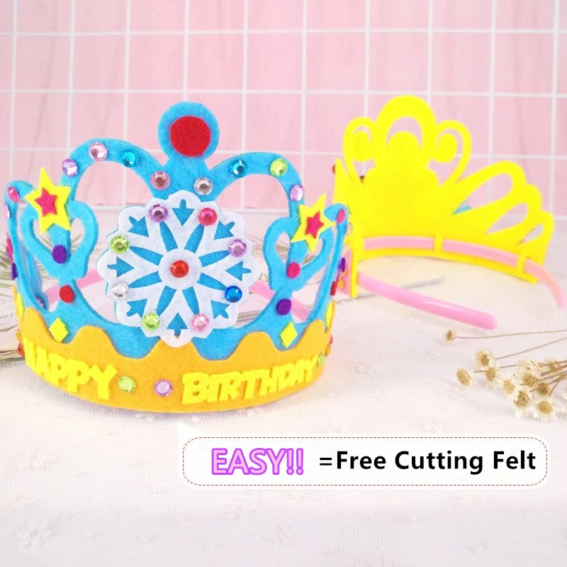 Фетровая коробка для игрушек ручной работы подарок Принцесса Корона на день