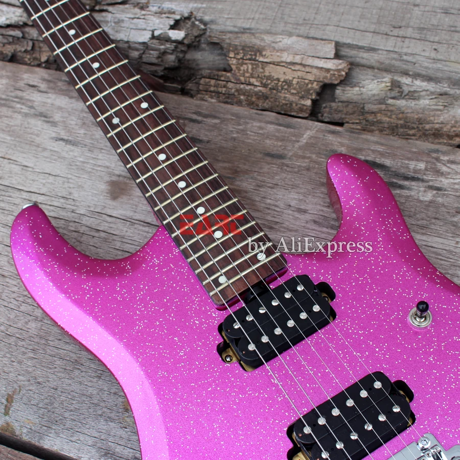 Eart фабрика custom shop Новинка JP60L металлическая фиолетовая 6 струнная электрогитара