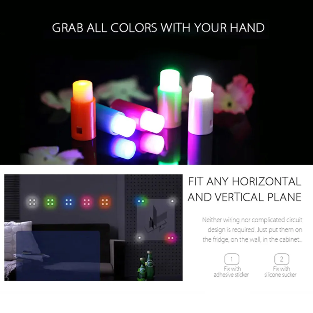 

Modern Battery Operated Wireless Illumination Indoor ABS Plastic Material Mini Decoration Push Pin Light