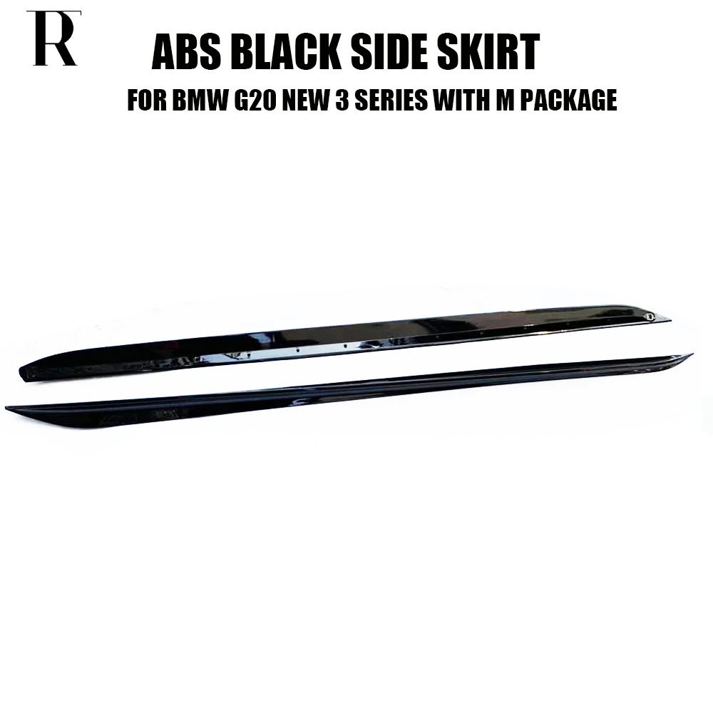 Глянцевая черная боковая юбка MP Style G20 ABS для BMW 3 серии седан 320 330 340 с упаковкой M 2019