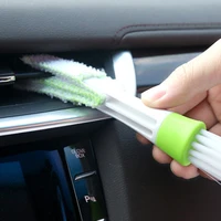 car accessories double head car air conditioner outlet cleaning tool multi purpose dust brush interior multi purpose brush