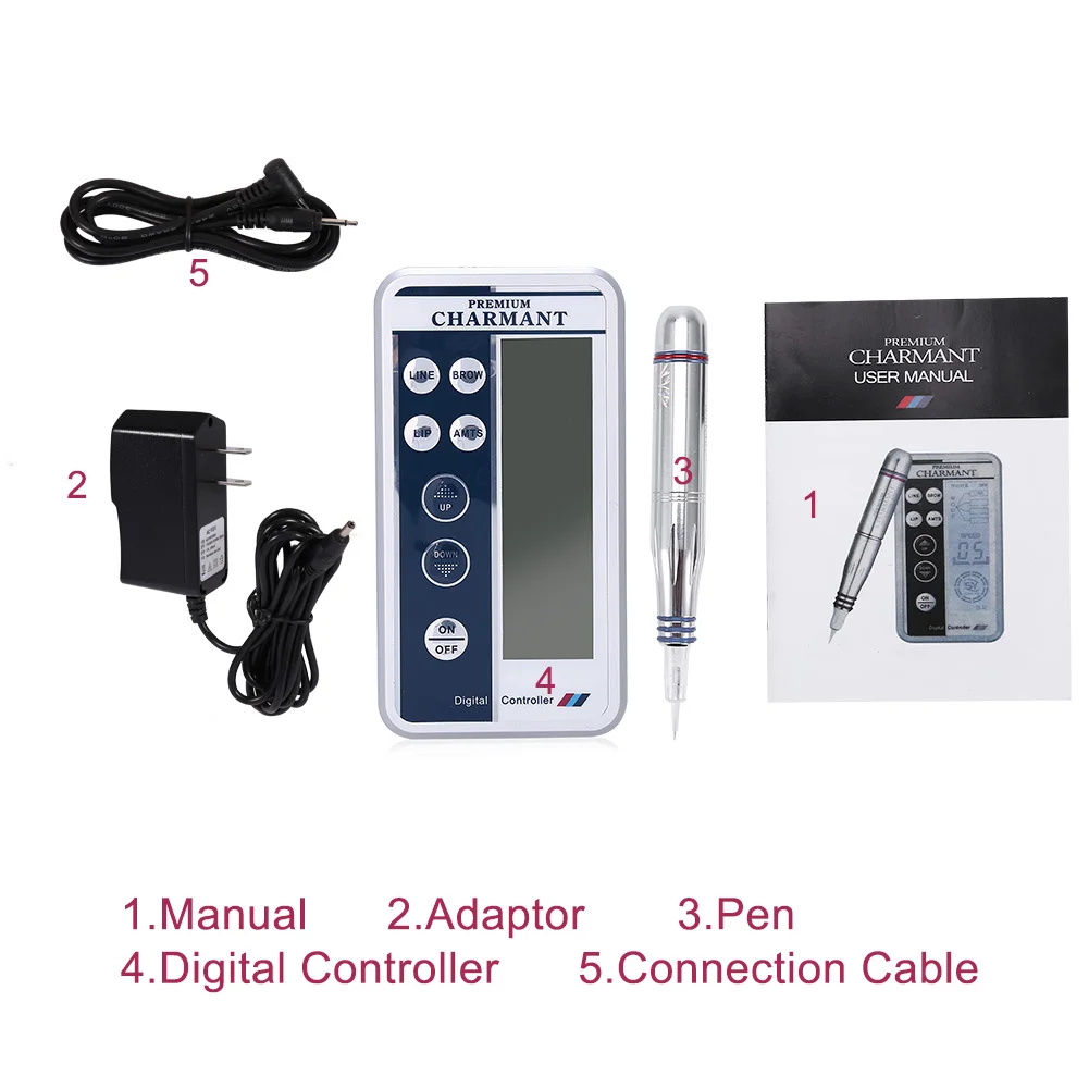 Профессиональный электрический цифровой контроллер набор для микроблейдинга