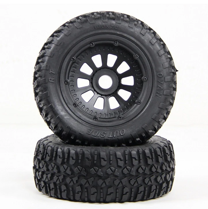 Wasteland Tires with Metal Wheel Hub Assembly Kit for 1/5 Losi 5ive-T Rovan LT King Motor X2 Rc Car Parts | Игрушки и хобби