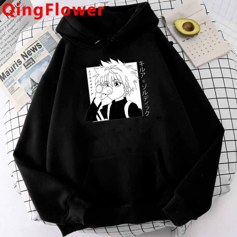 

Hunter X Hunter Killua Zoldyck Funny Cartoon Unisex Hoodie Men Hisoka Kawaii Anime Graphic Sweatshirt Cute Streetwear Hoody Male