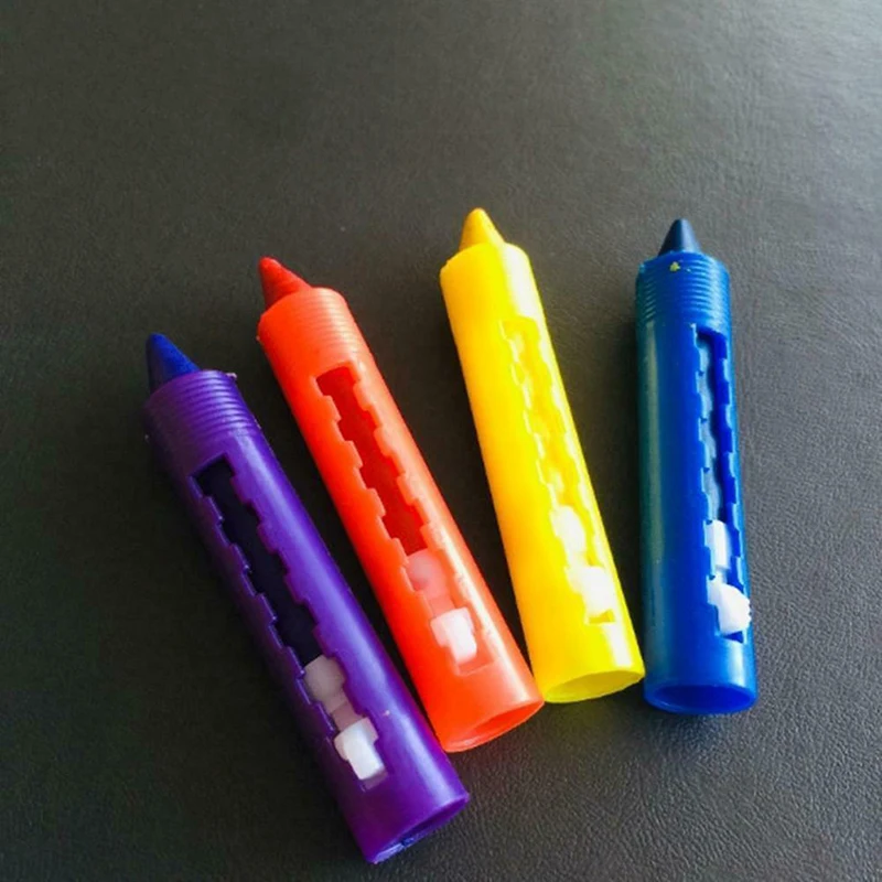 

6Pcs Washable Crayon Kids Baby Bath Time Paints Drawing Pens Toy for Halloween Makeup TN99