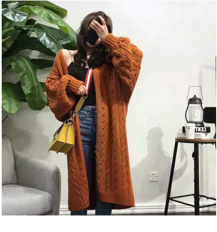 

Women's fashion sweater 2020 green cardigan oversize cardigan women's sweater Christmas Sweater button-down cardigan