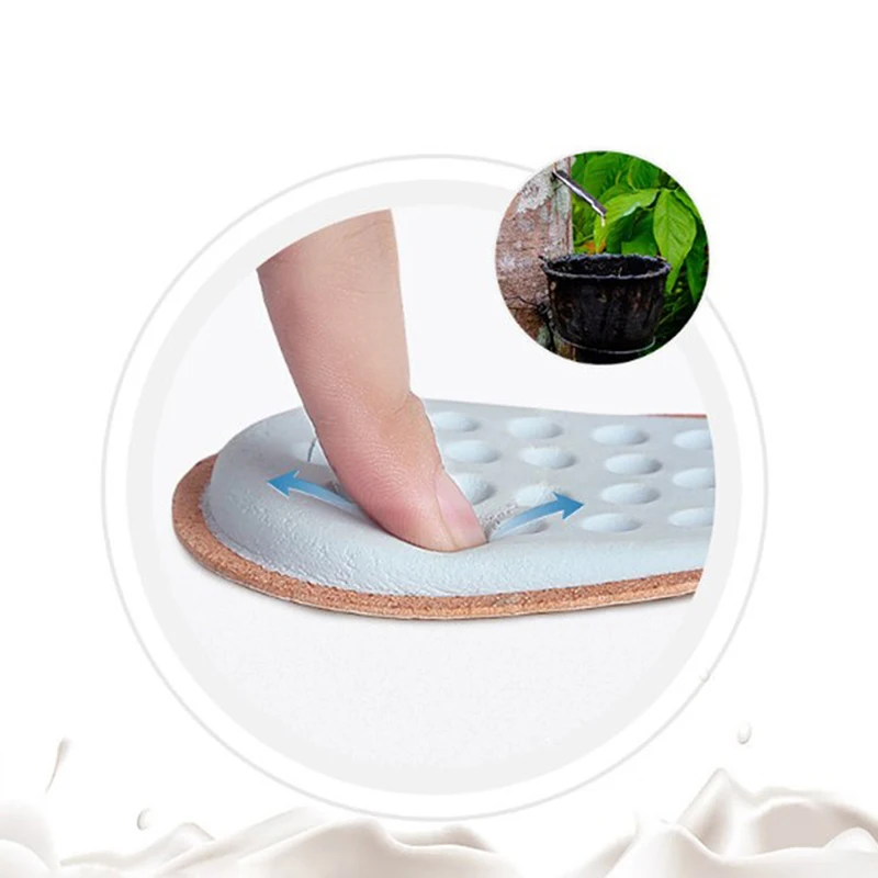 1Pair Leather Insoles Latex Heel Pads For High Cowskin Shoes Pad Foot Pain Relief Feet Care Women Cushion Inserts Sole | Обувь