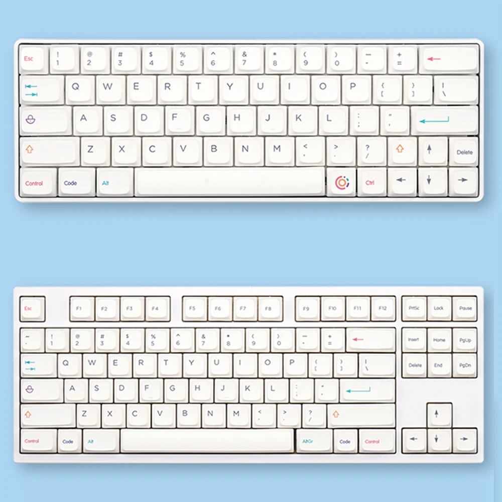 

Crayon Design Keycaps For Cherry Mx Gateron Kailh Box TTC Switch Mechanical Keyboard 61 64 84 104 108 NP Profile PBT Flat Keycap