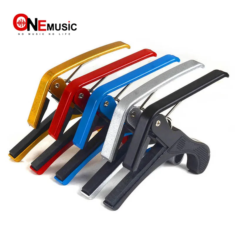 

High Quality Aluminium Alloy New Black Quick Change Clamp Key Acoustic Classic Guitar Capo For Tone Adjusting