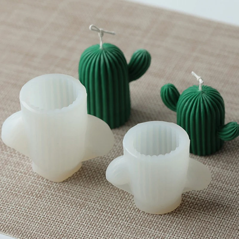 Суккулентные кактусы лампы в форме свечи формы силиконовые мыло DIY ремесло воск