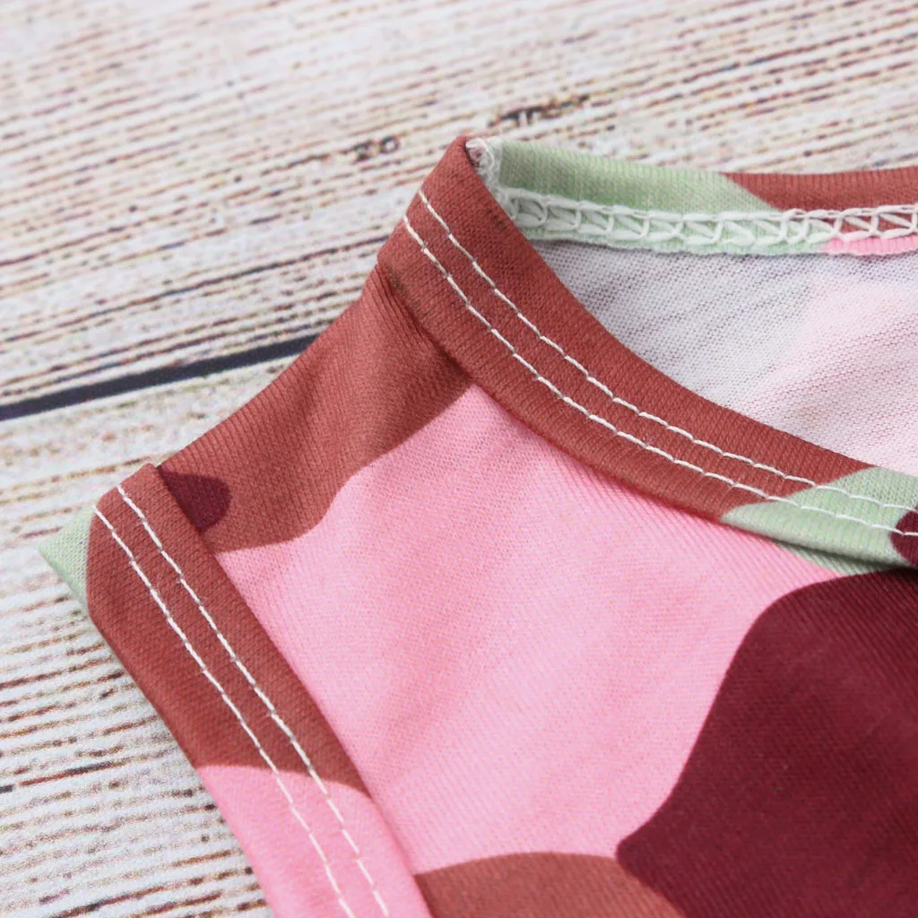 Комплект из 2 предметов боди для маленьких девочек летний камуфляжный комбинезон