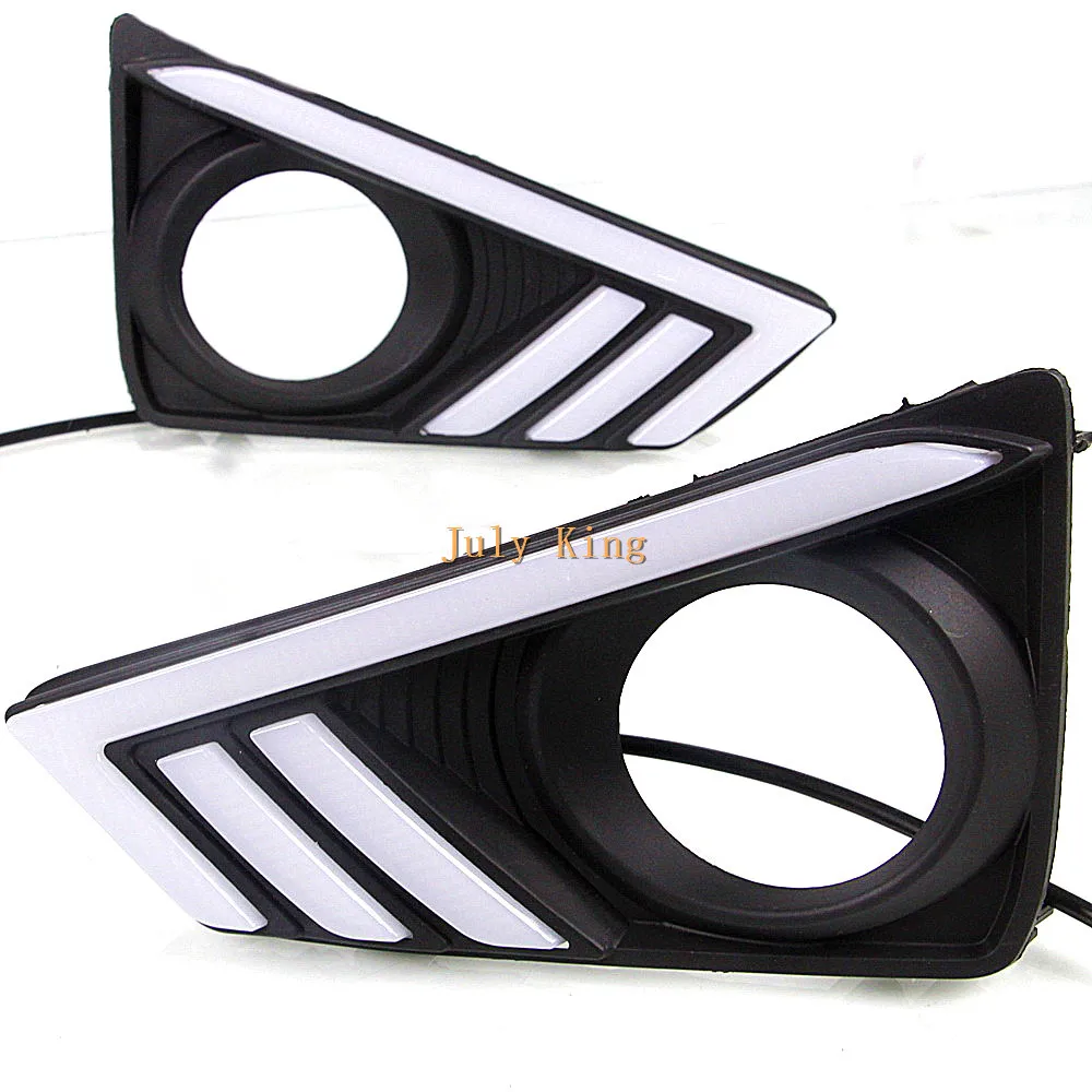 July King LED дневные ходовые огни DRL чехол для Toyota Mark X Reiz 2013 18 Ice Blue Night Streamer