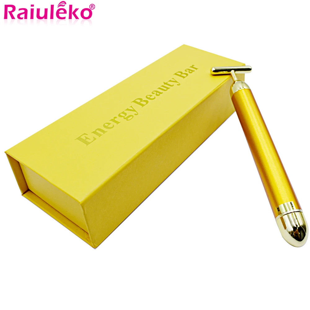 

Массажная палочка 24k Gold, роликовый массажер для лица, Вибрирующая палочка для похудения, подтяжки кожи, подтяжки морщин