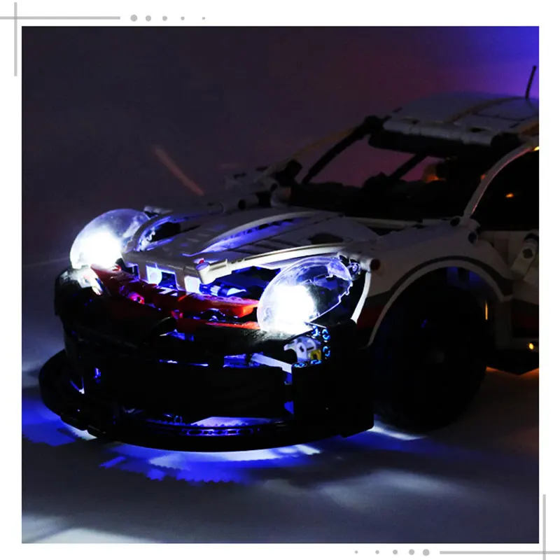 New LED Light Lighting Kit RSR Bricks Toys DIY Glowing Building Block Lights For Lego 42096 Technic Porsche 911 | Лампы и освещение