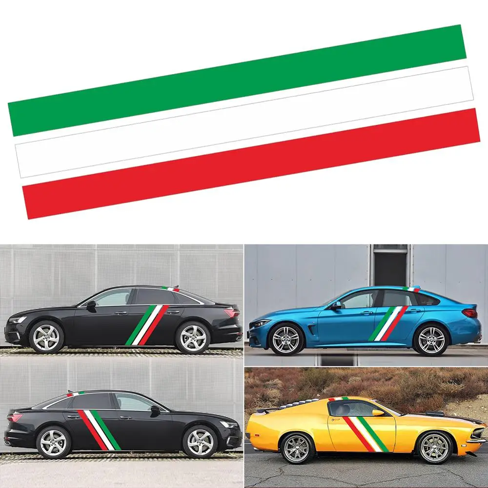 Автомобильные триколор линии индивидуальные тела дверь сторона виниловая