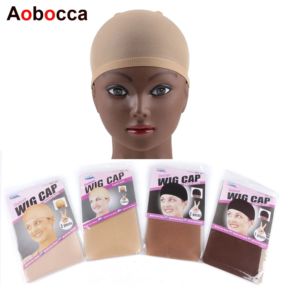 

Aobocca 10PCS Stocking Wig Cap Fashion Stretchable Mesh Wig Cap Mesh Weaving Black Brown Wig Hair Net Making Caps Hairnets