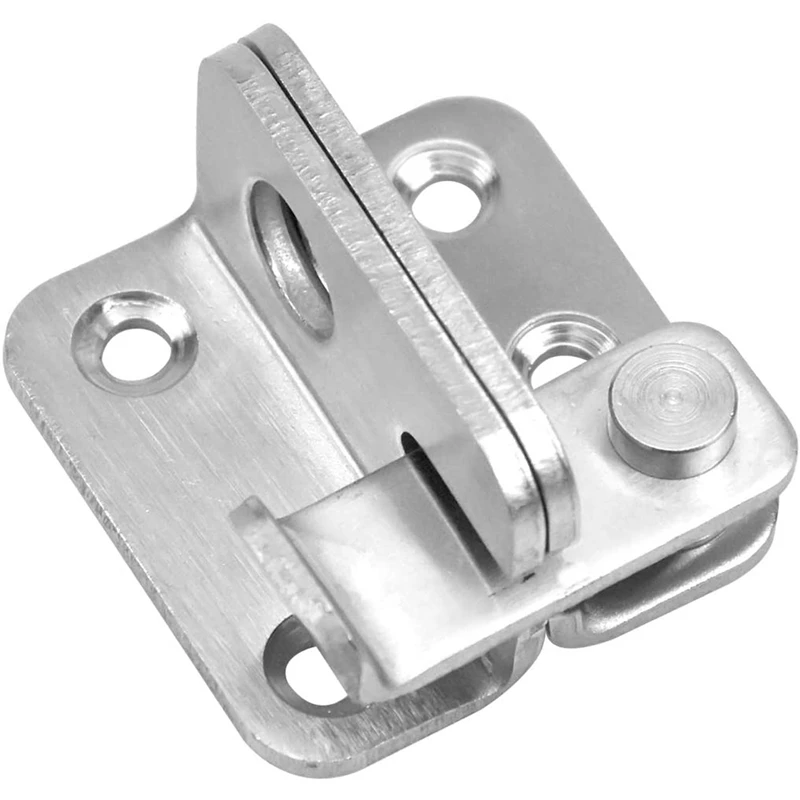 2 Pieces Door Latch Hasp Lock Brushed Finish Sliding Buckle Thicker Gate Bolt Flip Padlock | Обустройство дома
