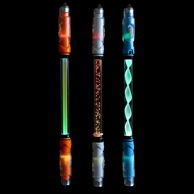 

Светящаяся спиннинговая ручка для школы Канцтовары, шариковая ручка канцелярские Маркеры Ручка вращающаяся для прокрутки многофункционал...
