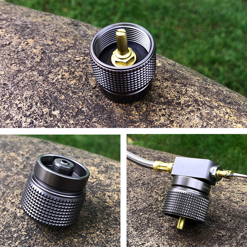 Outdoor Gas Saver Plus with Butane Adapter Portable Gas Adapter Gas Cylinder Gas Tank for Camping Backpacking Hiking