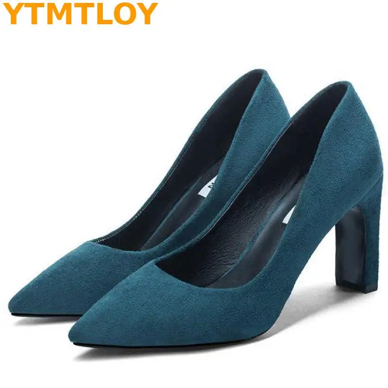 

Office Ladies Pointed Fleece Sexy Spring Single Shoes Women 2020 New Pointed High Heel Shoes Ladies Leopard Sexy High Heels