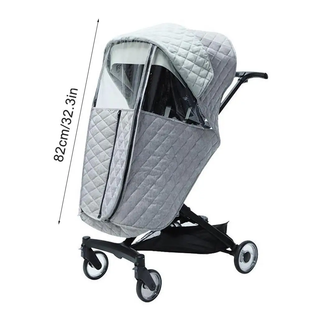 

Universal Waterproof Winter Thicken Rain Cover Wind Dust Shield Full Raincoat For Baby Stroller Accessories Cane Pushchairs Suit