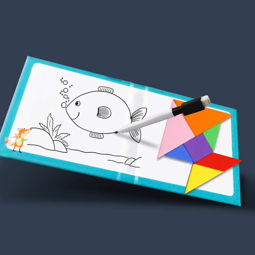 Магнитный 3D пазл головоломка танграмма игра искусственная образовательная