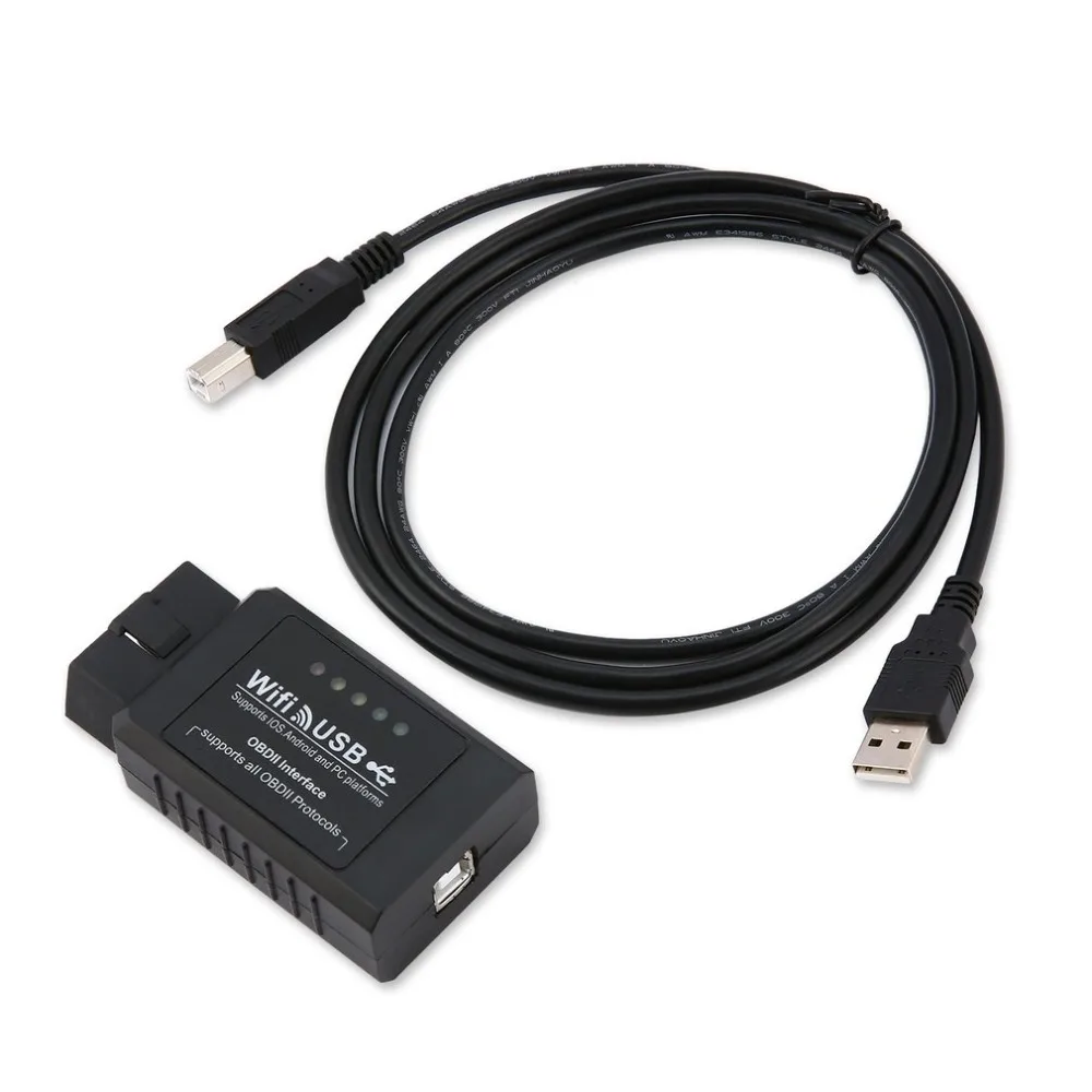 20 шт. новое обновление ELM327 wifi USB сканер диагностический инструмент ELM 327 Wifi OBD ii