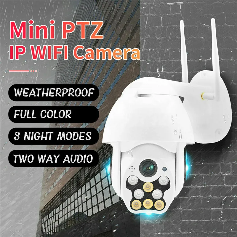 

Водонепроницаемая IP-камера видеонаблюдения PYMH, 1080P HD, Wi-Fi, PTZ, 2 МП, ночное видение