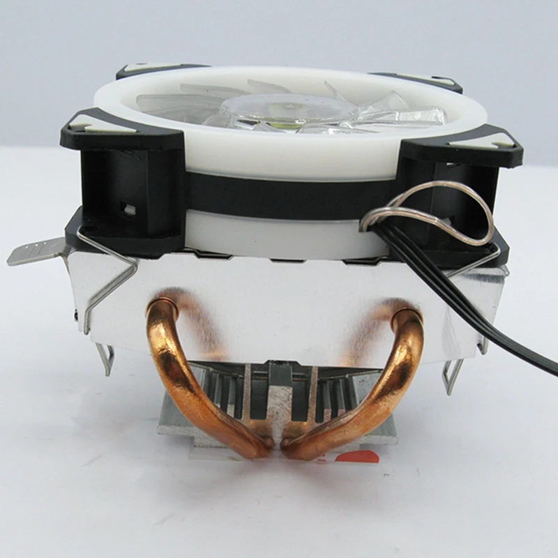 3PIN 9 см вентилятор охлаждения RGB светодиодный Процессор охладитель радиатор с 4
