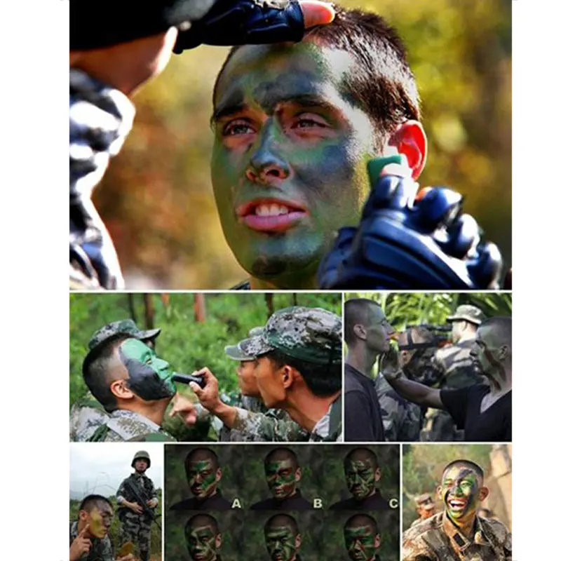 Открытый CS камуфляж тела масло краска лесной легко чистить живопись для лица