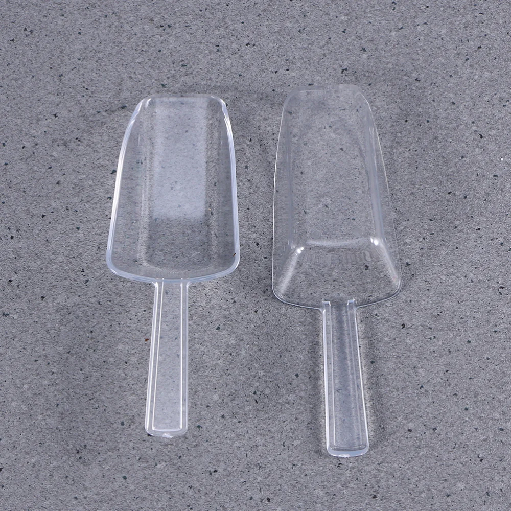 10PCS Portable Measuring Cup Shovel Mini Plastic Ice Scoop Small Size Ice Scraper Multi-purpose Measuring Scoop Practical Kitche