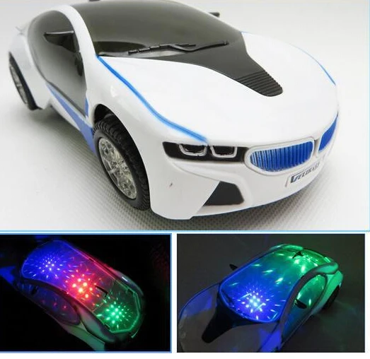 Новый 3D мигающий электрический автомобиль игрушка с подсветкой детские