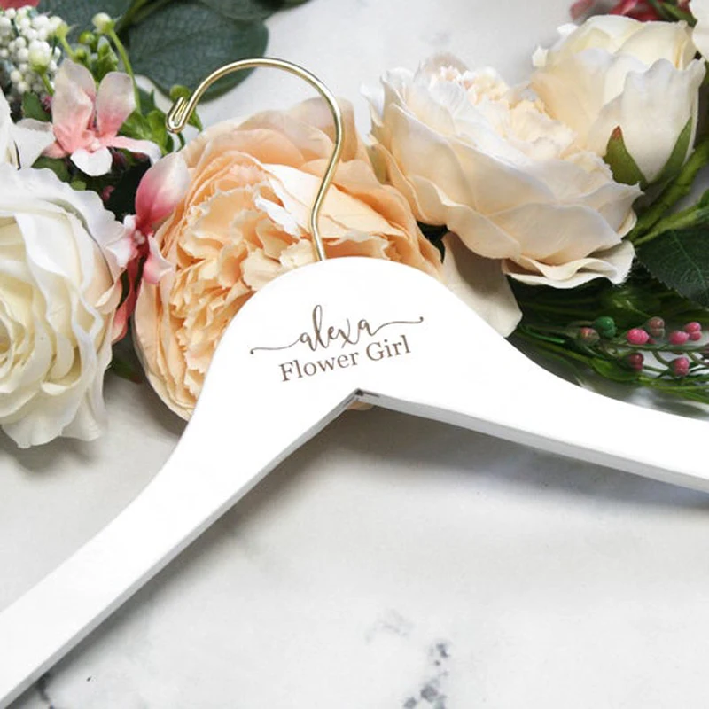 Лазерная резка на заказ Свадебная Вешалка персонализированная вешалка для