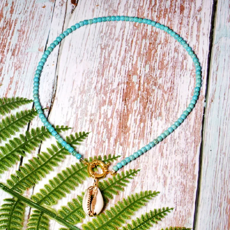 Ручная работа цветной бисер чокер для женщин Модный богемный летний шикарный