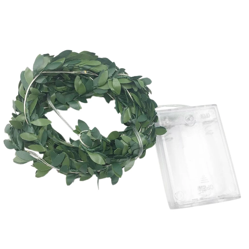 10 м гирлянды в виде листьев рождественские для улицы дома