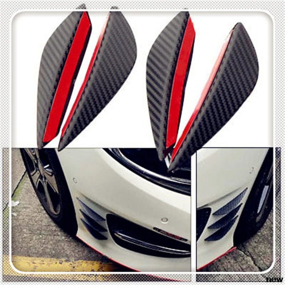 4 шт. волоконный автомобильный спойлер Canards передний бампер fin для Fiat Fiorino 595 500 500S