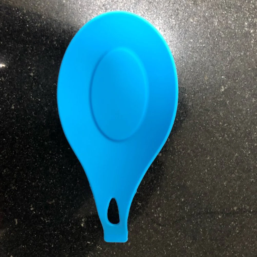 

Small Silicone Spoon Mat Spatula European Style Spoon Pad Clean Kitchen Accessories Home Supplies Creative Decorative Spoon Mat